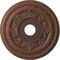 Ekena Millwork Baltimore PVC Medallion (Canopies up to 7 3/4"), 19"OD x 3 1/2"ID x 1"P, Metallic Rust CMP19BADRU - alternate 1